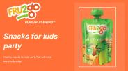Healthy Snacks for kids party | FRU2go