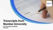 Transcripts from Mumbai University