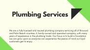 Plumbing Services Near Me