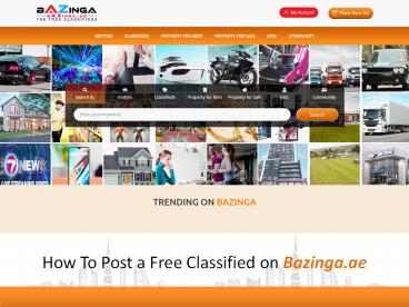 How To Use Bazinga The Free Classifieds in UAE