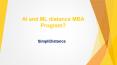 AI and ML distance MBA Program - SimpliDistance PowerPoint PPT Presentation