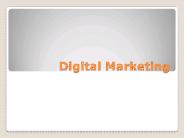 Introduction to Digital Marketing