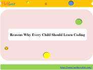 Reasons Why Every Child Should Learn Coding