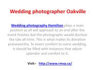 wedding videographer Burlington