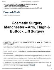 Cosmetic Surgery in Manchester