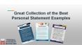 Great Collection of the Best Personal Statement Examples PowerPoint PPT Presentation