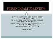 Forex Duality Scam