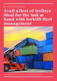 Avail a fleet of trolleys ideal for the task at hand with forklift fleet management PowerPoint PPT Presentation