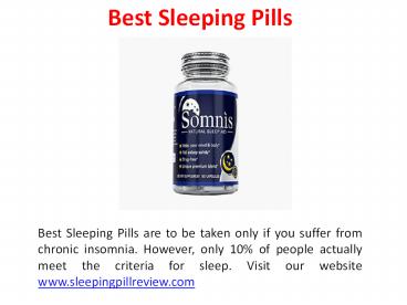 Best Natural Sleep Aid