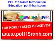 POL 115 RANK Introduction Education--pol115rank.com