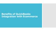 Benefits of QuickBooks Integration with Ecommerce