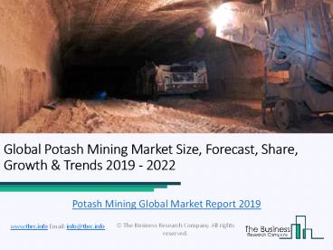 Global Potash Mining Market Report 2019