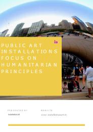Public Art Installations Focus on Humanitarian Principles