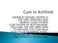 Affordable Gym in Ashfield PowerPoint PPT Presentation