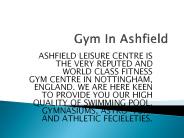 Affordable Gym in Ashfield