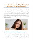 Laser Hair Removal – Why, When, And Where? - Dr. Marwah Clinic PowerPoint PPT Presentation