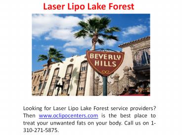 Laser Lipo Lake Forest