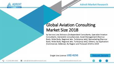 Global Aviation Consulting Market Size, Share & Industry Forecast 2019-2025