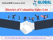 District of Columbia Sales List