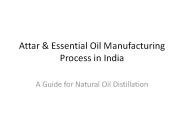 Natural Attar & Essential Oil Manufacturer