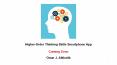 Higher Order Thinking Skills - App PowerPoint PPT Presentation