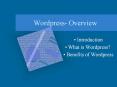 wordpress overview PowerPoint PPT Presentation