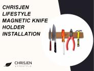 How to install magnetic knife holder