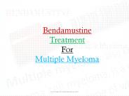 Bendamustine treatment for Multiple Myeloma