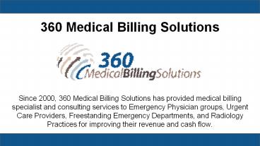 Emergency Physicians Billing Services Florida - 360 Medical Billing Solutions