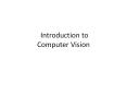 Computer Vision PowerPoint PPT Presentation