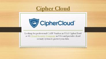 Cloud Security Solutions