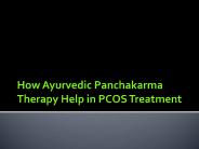 How Ayurvedic Panchakarma Therapy Help in PCOS Treatment?