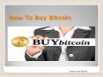 How to buy bitcoin