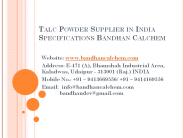 Talc Powder Supplier in India Specifications Bandhan Calchem (1)