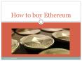how to buy etherum