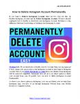 How to Delete Instagram Account Permanently PowerPoint PPT Presentation