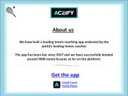 Download Aceify - Tennis Coaching App