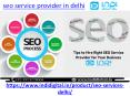 Find the best seo service provider in delhi PowerPoint PPT Presentation