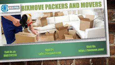 Effects of Improved Technology on Packing and Moving