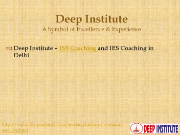 Best ISS Coaching Delhi | Indian economic services exam