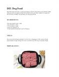 DIY Dog Food recipe PowerPoint PPT Presentation