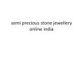 semi precious stone jewellery online india
