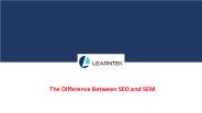 The Difference Between SEO and SEM