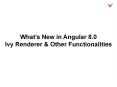 What’s New in Angular 8.0: Ivy Renderer & Other Functionalities PowerPoint PPT Presentation