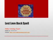 Lost Love Back Spell