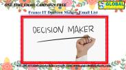 France IT Decision Makers Email List