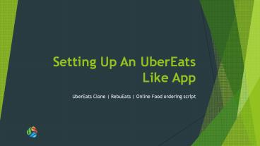 Setting up an UberEats like app