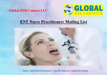 ENT Nurse Practitioners Mailing List