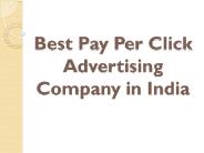 Best Pay Per Click Advertising Company in India
