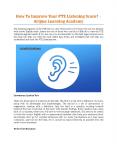 How To Improve Your PTE Listening Score? - Avigna Learning Academy PowerPoint PPT Presentation